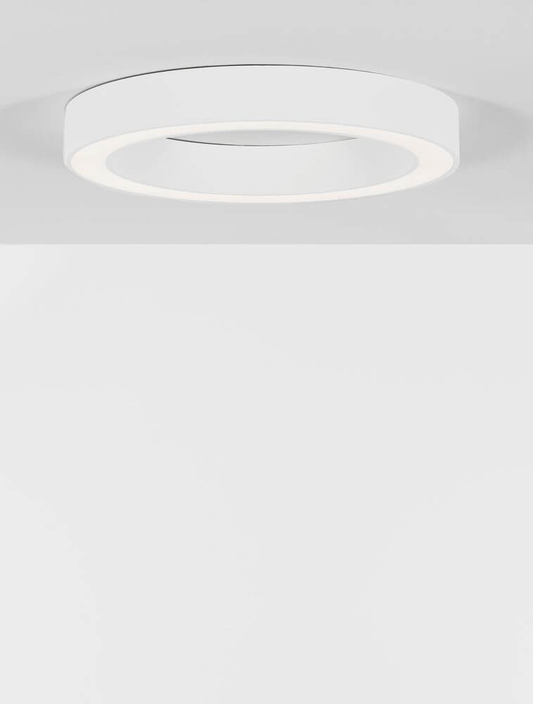 Morbido LED Deckenleuchte Ø 60cm 2700, 4000K in modernem Design mit warmem Licht.