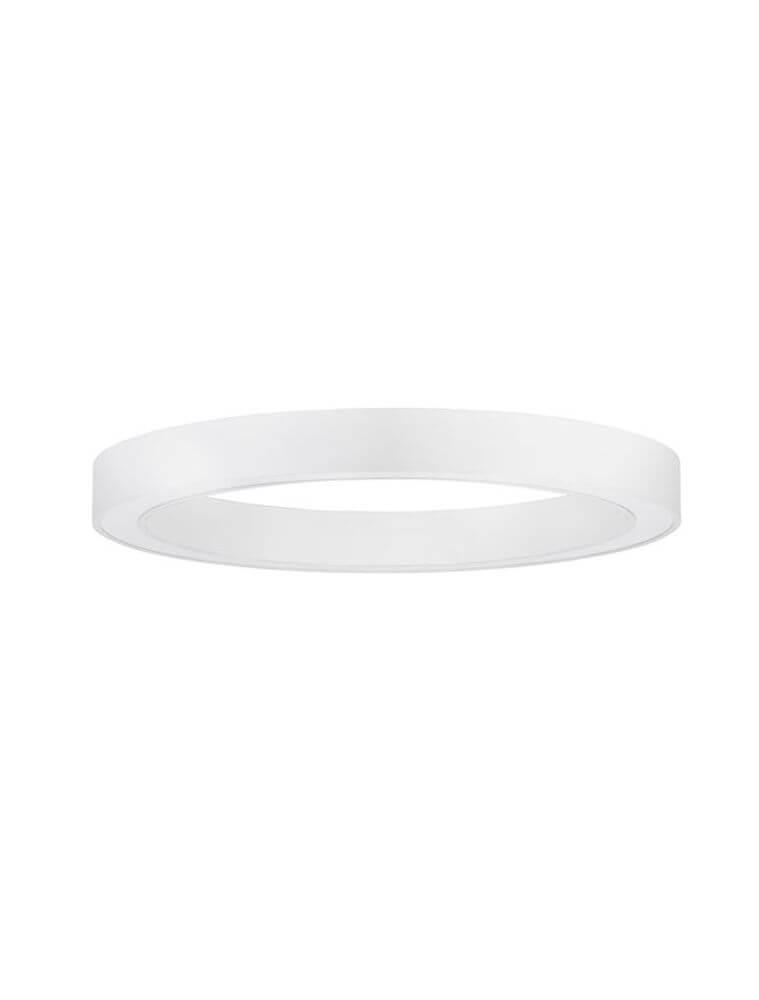 Morbido LED Deckenleuchte Ø 80cm 2700, 4000K – ringförmige Deckenleuchte in Messing Gold, minimalistisches Aluminium- und Acryl-Design, gleichmäßiges warm/kalt Licht