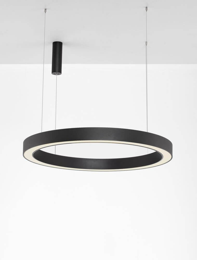 Morbido LED Pendelleuchte Ø 100cm 2700, 4000K in modernem, minimalistischen Design aus Aluminium und Acryl.