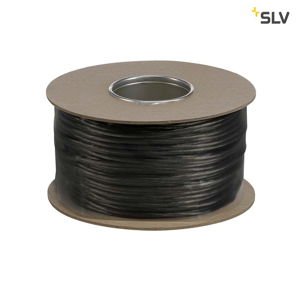 12V-Seil für Tenseo 12V-Seilsystem Schwarz 6mm² 100m auf einer Rolle