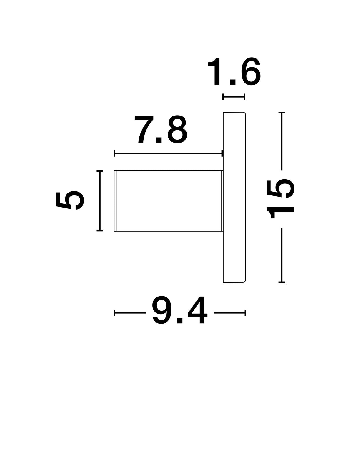 Nano Wandleuchte 3000K Schwarz (15)