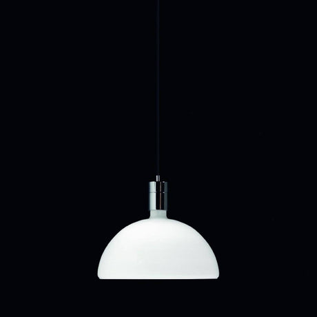 Nemo Am4C klassische Glas Hängelampe Ø 40cm mit opalweißem Glasschirm und modernem Design.