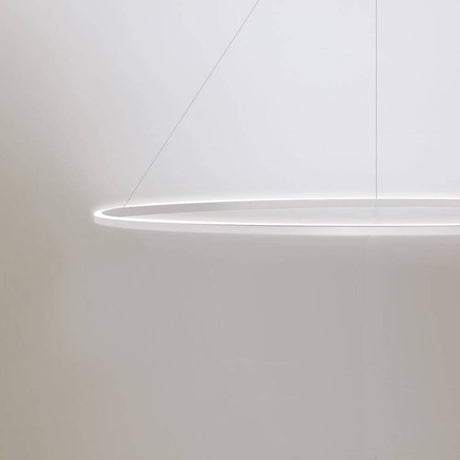 Nemo Ellisse Major Up LED lampe suspendue 133x70cm à éclairage indirect dans une version flottante, lumière douce et design élégant.