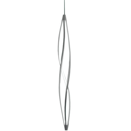 Nemo In The Wind Vertical LED suspension 183 cm à la forme élégante et courbée avec éclairage diffus.