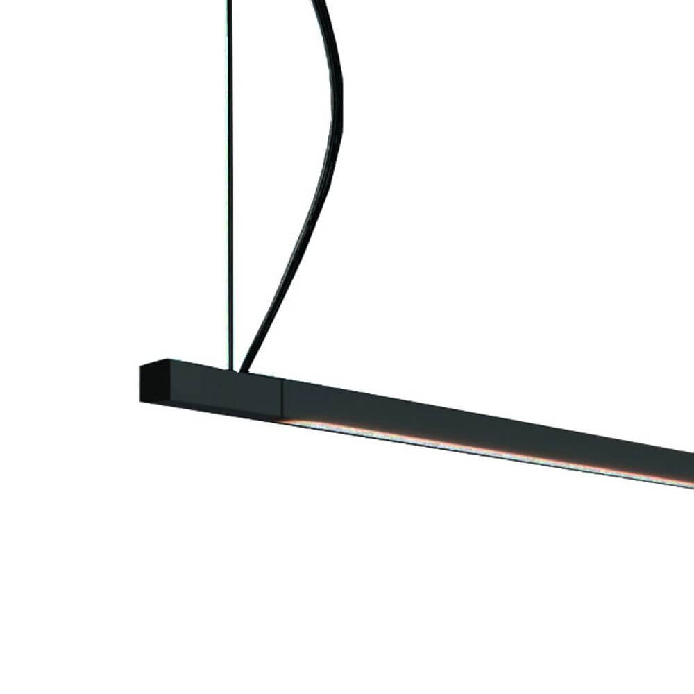Nemo Linescapes Horizontal 200 LED Hängeleuchte drehbar in Schwarz mit modernem Design und flexibler Aufhängung.