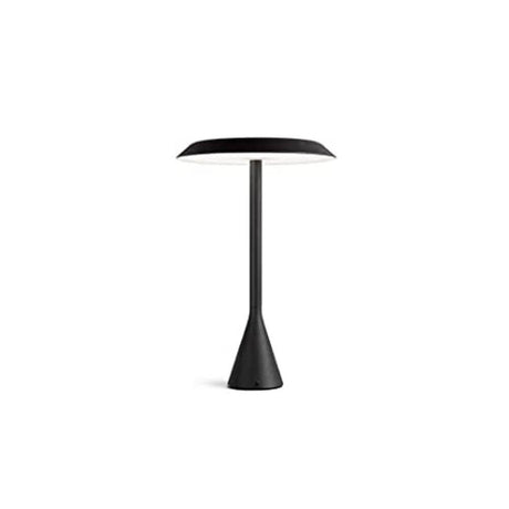 Nemo Panama Mini LED Akku-Tischlampe 30cm in schwarz, moderne Tischleuchte mit stylischem Design.