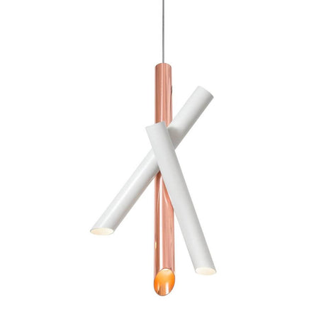 Nemo Tubes 3 LED lampe pendante avec trois tubes en aluminium orientables et des diffuseurs en polycarbonate.