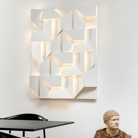 Nemo Wall Shadows Grand LED Wandlampe 120x90cm an der Wand mit diffuser LED-Beleuchtung und modernem Design.
