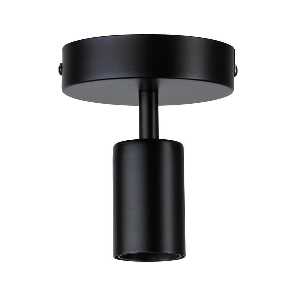 Neordic Wand- & Deckenleuchte Malja Schwarz Metall, elegante schwarze Deckenspots für E27 Leuchtmittel.
