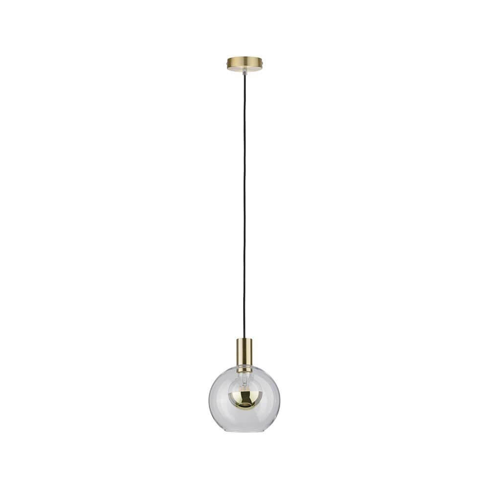 Neordic Esben Pendell max1x20W E27 Klar Messing gebürstet, moderne Pendelleuchte im Urban Jungle Stil.