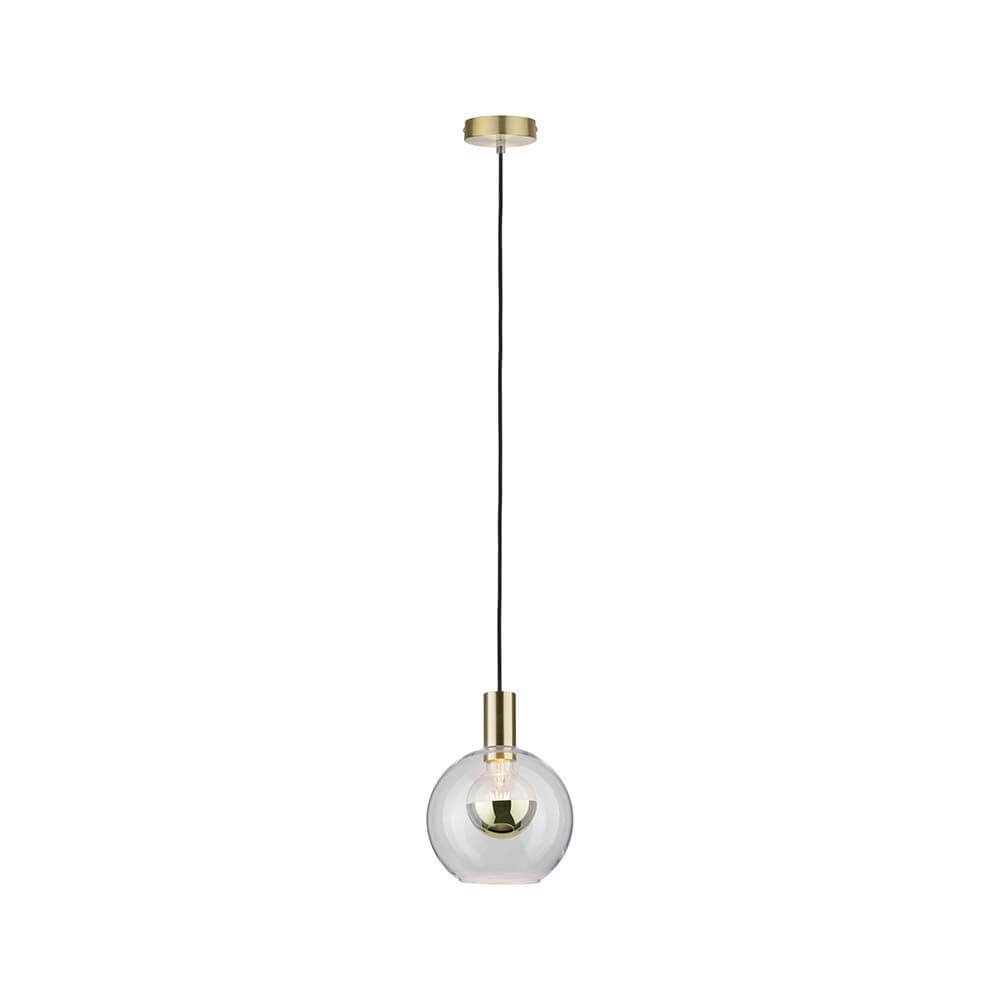 Neordic Esben Pendell max1x20W E27 Klar Messing gebürstet - elegante Pendelleuchte im Urban Jungle Stil