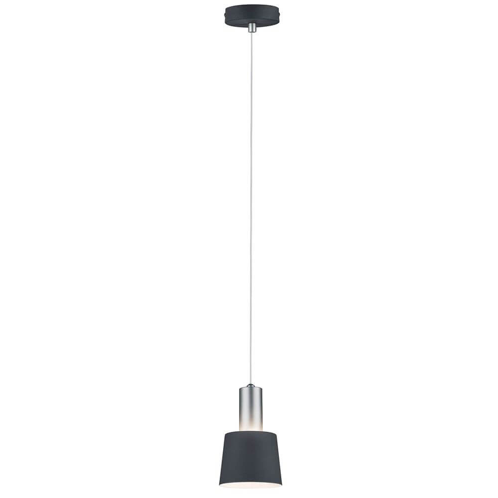 Neordic Haldar Pendelleuchte Dunkelgrau Chrom