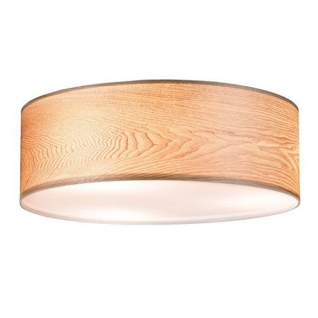 Neordic Holz Deckenlampe Liska 3-flammig mit natürlichem Echtholz und mattem Metall im nordischen Stil.