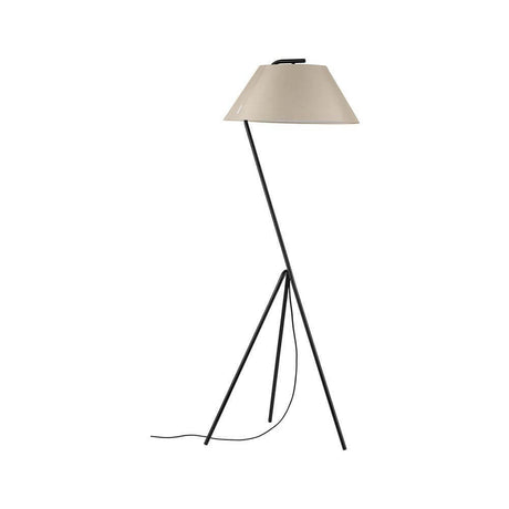 Neordic Narve Stehleuchte max 1x60W E27 Beige Schwarz Stoff im Urban Jungle Design.