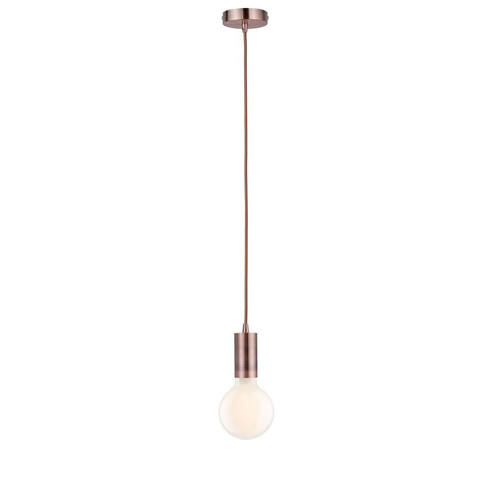 Neordic Pendelleuchte Haldis Kupfer – stylische Pendellampe im Retrolook mit E27-Sockel und 2m Pendellänge.