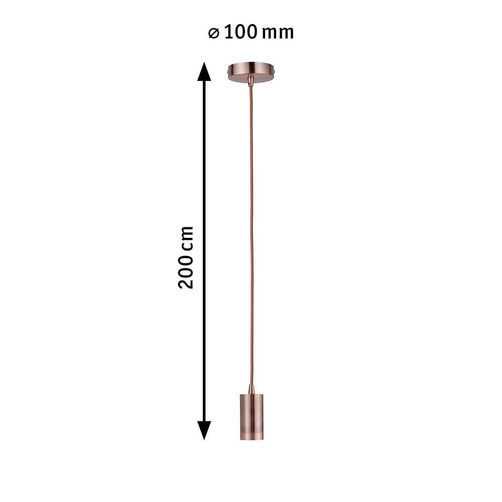 Neordic Pendelleuchte Haldis Kupfer mit 200 cm Kabel und 100 mm Durchmesser, ideal für dekorative Leuchtmittel.
