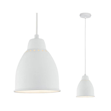 Neordic Pendelleuchte Hilla Weiß Metall - elegante weiße Lampen für optimalen Lichteinfall und Pflanzenwachstum.