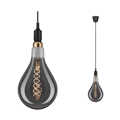 Neordic Pendelleuchte Ketil Schwarz in Vintagelook mit E27-Sockel für individuelle Lichtszenarien.