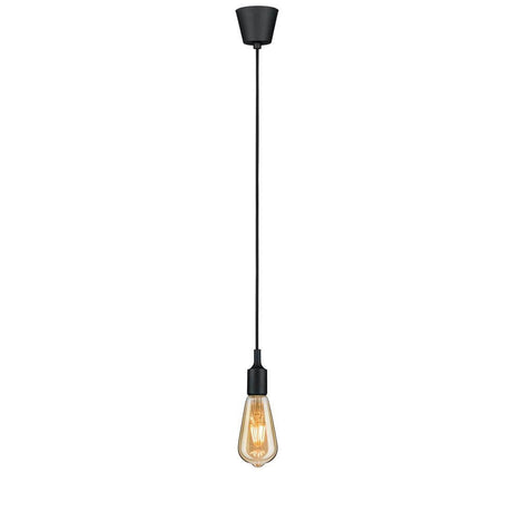 Neordic Pendelleuchte Ketil Schwarz - elegante schwarze Pendellampe für stilvolle Raumbeleuchtung.