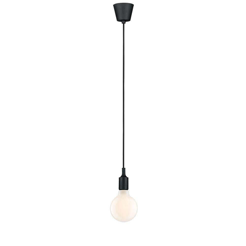 Neordic Pendelleuchte Ketil Schwarz mit elegantem Vintagelook und E27-Sockel für individuelle Lichtszenarien.