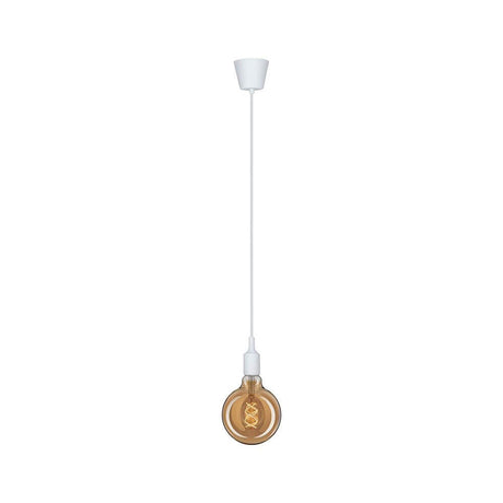 Neordic Pendelleuchte Ketil Weiß Dimmbar mit E27-Sockel und Vintage-Look, ideal für dekorative Lichtakzente.