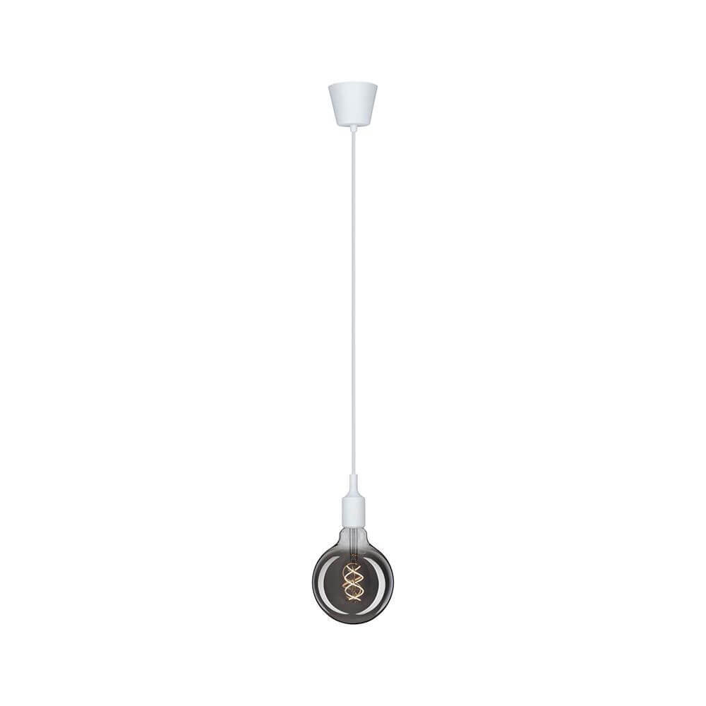 Neordic Pendelleuchte Ketil Weiß Dimmbar mit elegantem Vintage-Design und E27-Fassung.