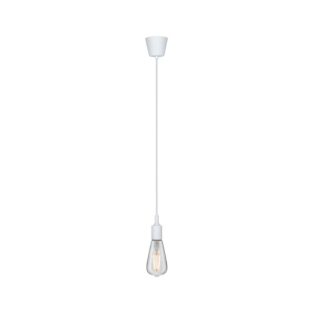 Neordic Pendelleuchte Ketil Weiß Dimmbar, elegante Pendellampe im Vintage-Stil mit E27-Sockel.