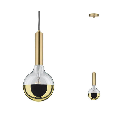 Neordic Pendelleuchte Kine Messing-Gebürstet in Vintage-Design, ideal für individuelle Lichtszenarien.