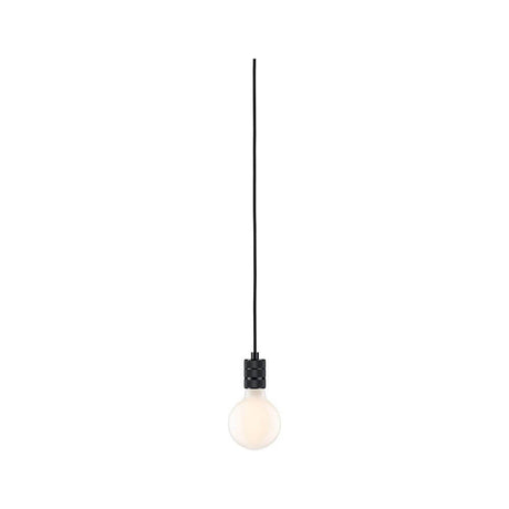 Neordic Pendelleuchte Tilla inkl. Stecker Schwarz, elegante Deckenleuchte mit E27 Leuchtmittel.