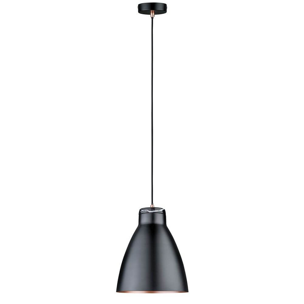 Neordic Roald Marmor Pendelleuchte Schwarz im skandinavischen Stil mit modernem Design.