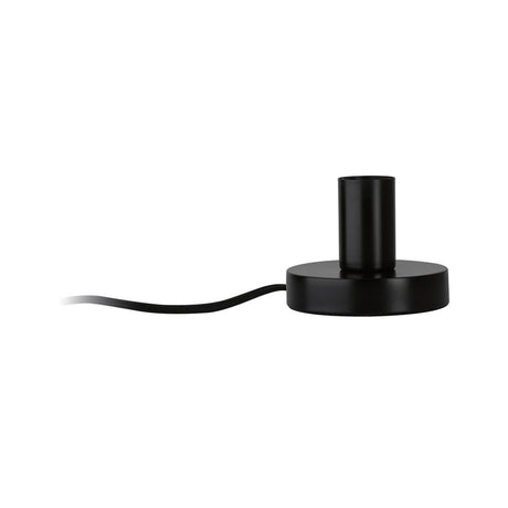 Lampe de table Neordic Haldor en métal noir - pied de lampe de table au design moderne noir avec douille E27.