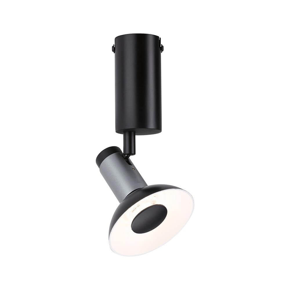 Neordic Wand- & Deckenleuchte Runa in Schwarz und Anthrazit, minimalistische Wohnraumbeleuchtung.