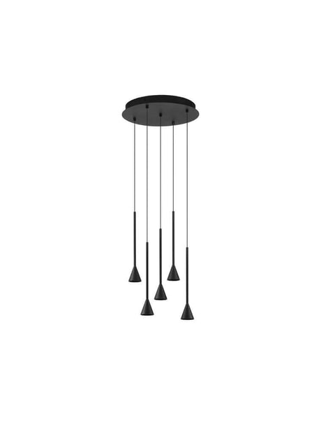Lampada a ciondolo a LED netto 15-FLAME Ø 35,5 cm 3000K nero