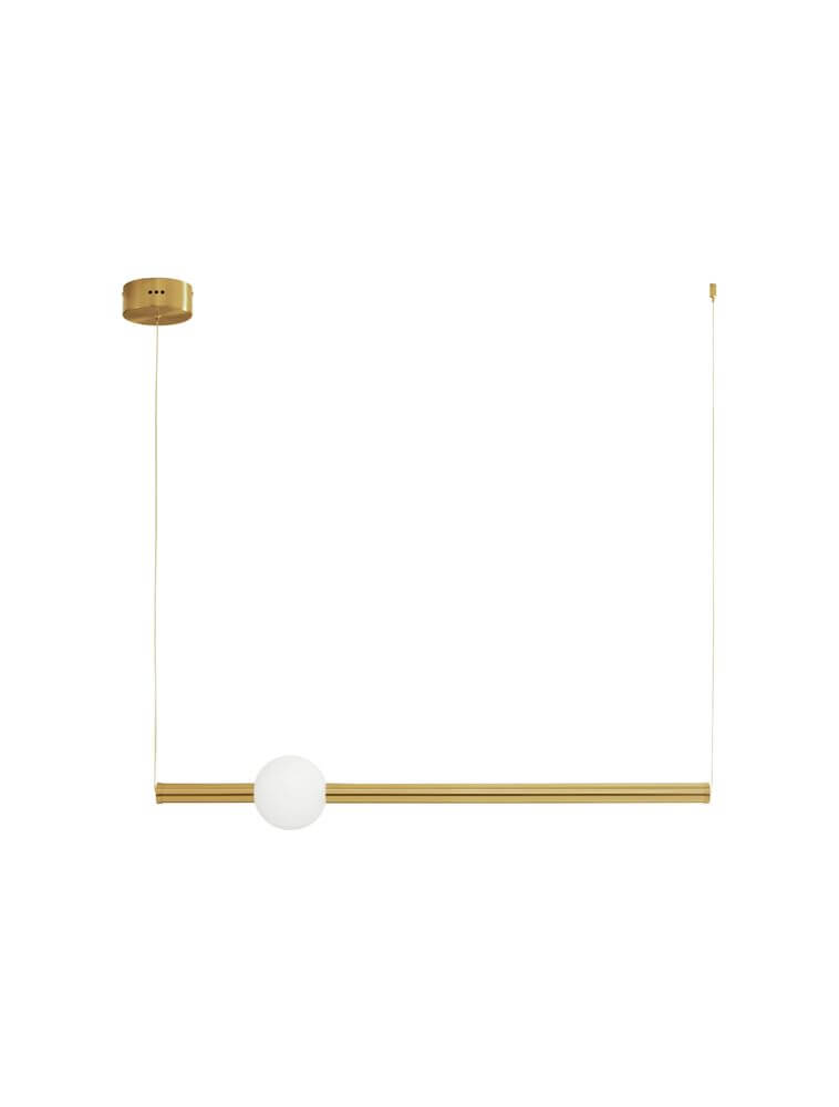 Neutron LED Pendelleuchte Horizontal 3000K Gold - moderne goldene Pendelleuchte für jeden Raum
