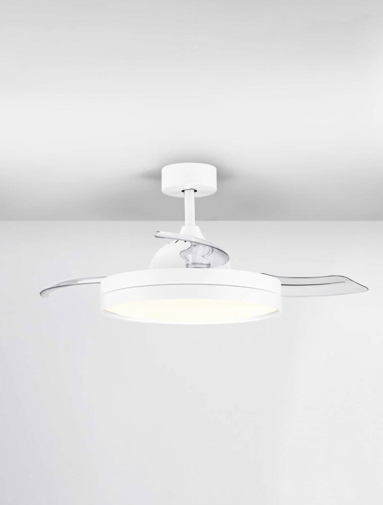 Nevma LED Ventilator Ø 107cm 3000, 4000, 6500K mit elegantem Design und LED-Beleuchtung.