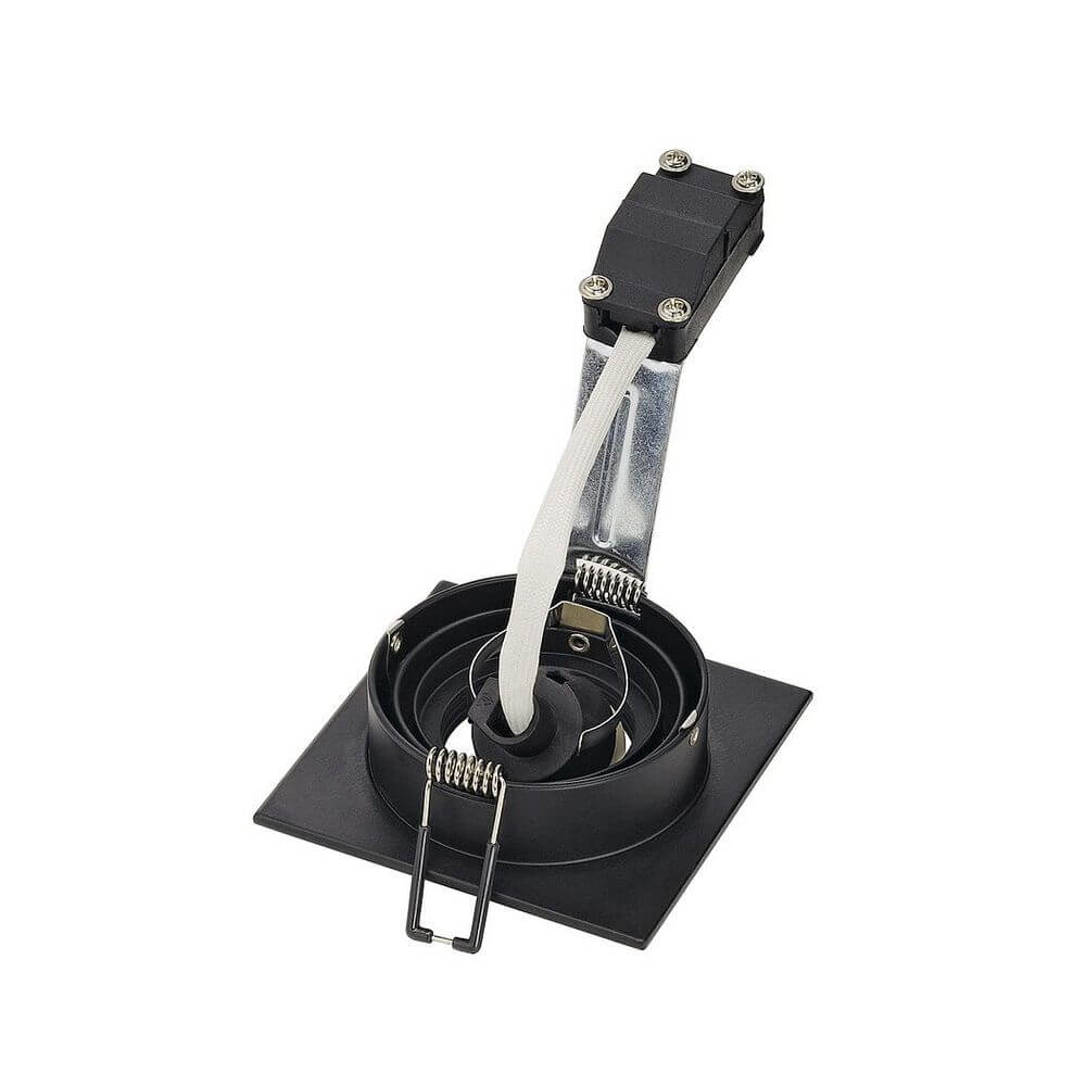 New Tria I GU10 Downlight eckig Schwarz max. 50W Einbauleuchte mit flexiblem Dreh- und Schwenkbereich