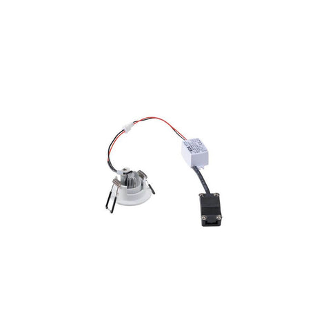 New Tria Mini Round Downlight Sort 30° 3000K med LED-driver og svingbart innsatselement