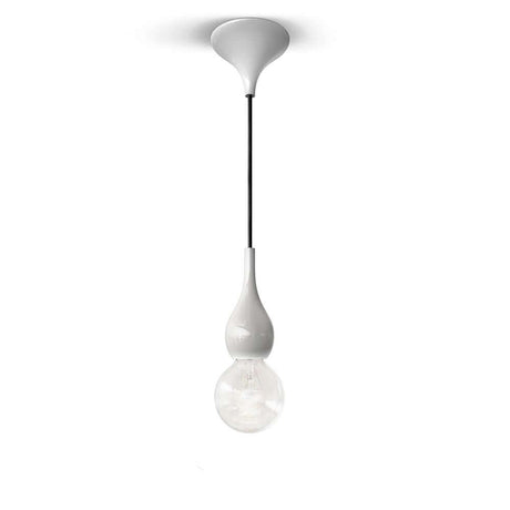 Blubb Mini Glas-Pendelleuchte in modernem Design mit mundgeblasenem Glas und 300cm Stoffaufhängung.
