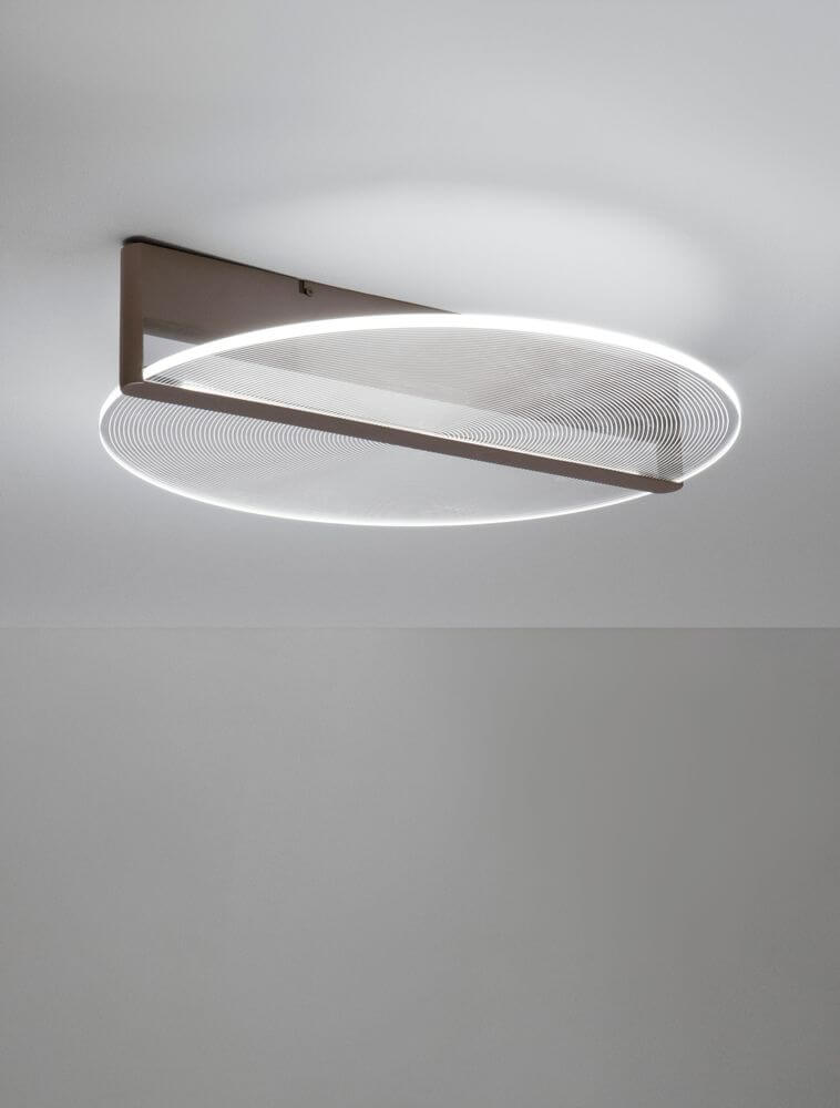 Noah LED Deckenleuchte 3000K Braun in modernem Design, ideal für jedes Zimmer.