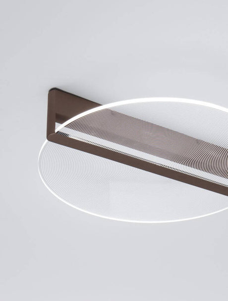 Lustre de plafond Noah LED 3000K marron - design moderne avec une combinaison de couleurs transparente marron