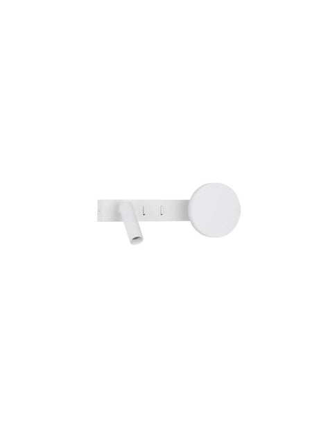 Noima wall light 2-light 3000K white - elegant, modern wall lamp in white with two light sources.