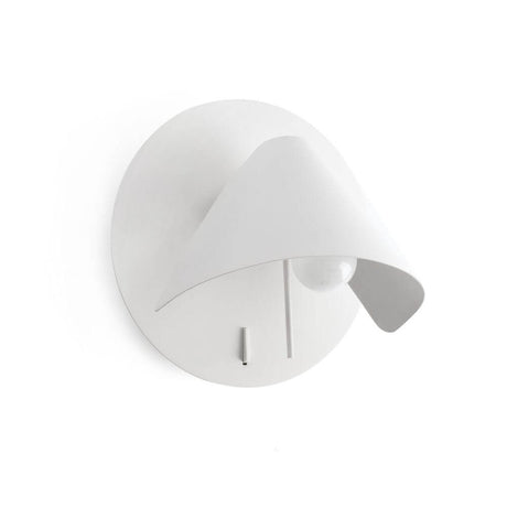 Noon wall light white, modern and functional wall luminaire with adjustable light beam.
