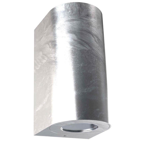 Außen-Wandlampe Canto Maxi 2 IP44 Verzinkt aus verzinktem Stahl mit minimalistischem Design.