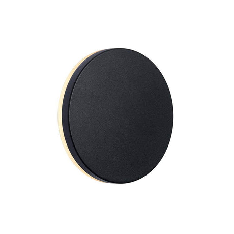 LED Udendørs væglampe Artego IP54 Sort i elegant, rundt design, ideel til udendørsarealer.