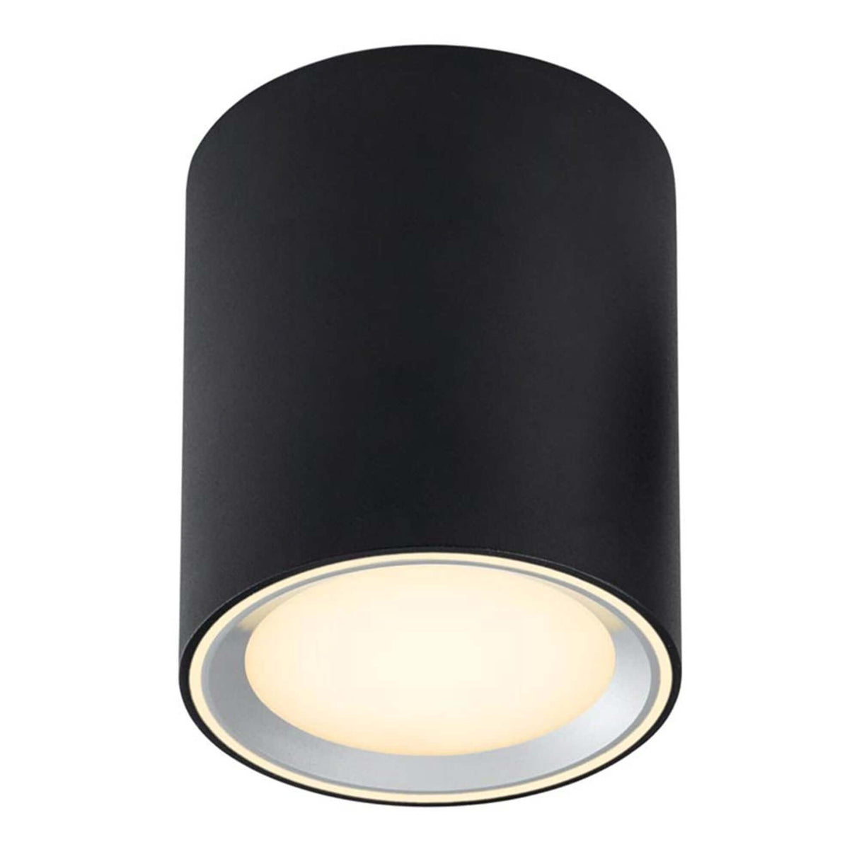 LED Deckenlampe Fallon Schwarz im modernen Design mit integriertem Licht und Moodmaker™-Funktion.