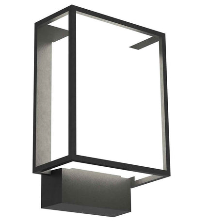 LED Nestor outdoor wall light IP44 black in a modern, minimalist design
