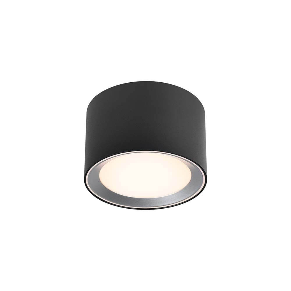 Landon Smart LED Deckenleuchte mit dimmbarer Smart-Nutzung in elegantem Schwarz.