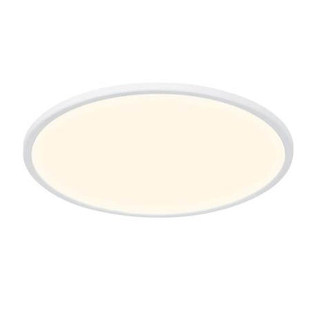 Plafonnier Oja 29 LED 3000K-4000K en forme ovale avec lumière chaude.