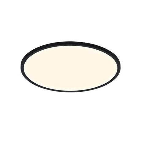 Oja 29 LED ceiling light IP54 3000K-4000K with an elegant, round design in black