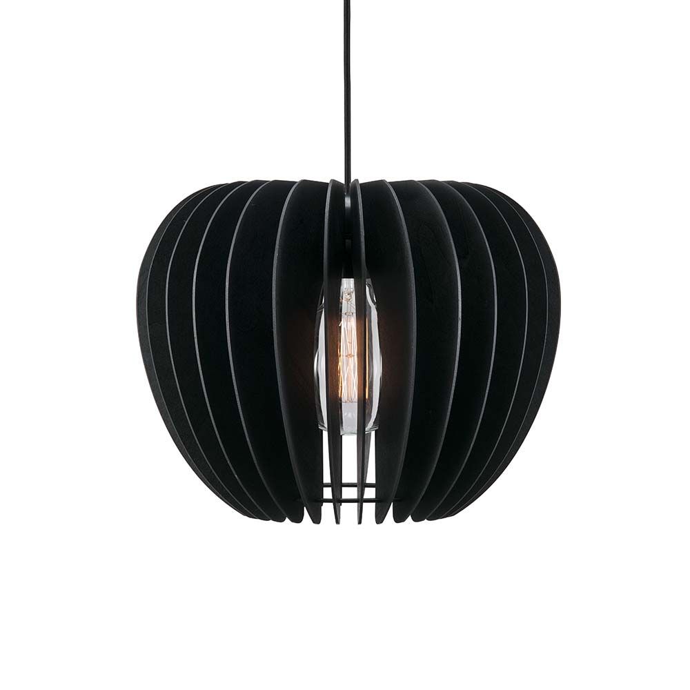Pendellampe Tribeca 38 Schwarz mit stilvollem skandinavischen Design und warmem Licht für Essbereiche und Sitzecken.